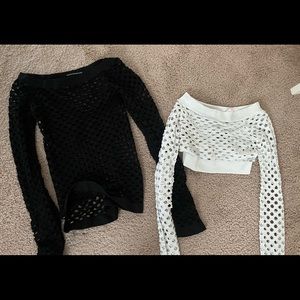 Malibu Sugar mesh dance tops kids M/L but very stretchy.